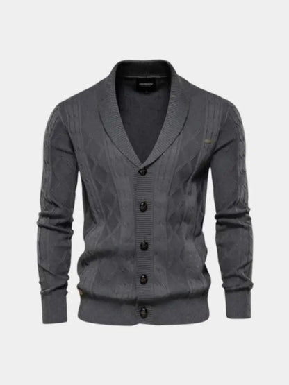 Men’s Cardigan Sweater – Minimalist Casual Everyday Knitwear SPECTER