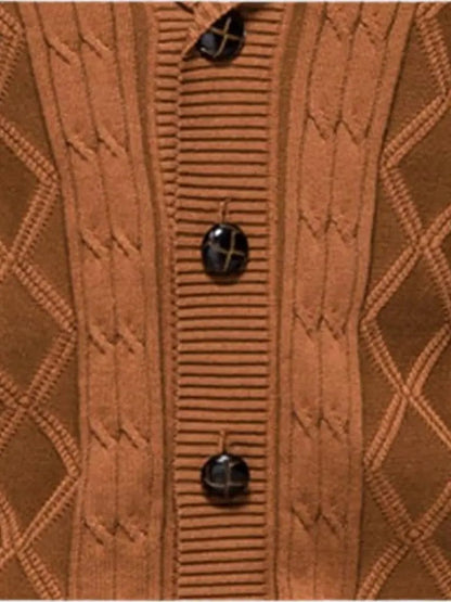 Men’s Cardigan Sweater – Minimalist Casual Everyday Knitwear SPECTER