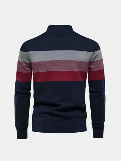 Men’s Knit Sweater – Minimalist High Collar Casual Everyday Knitwear SPECTER