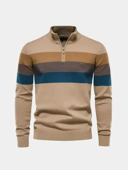 Men’s Knit Sweater – Minimalist High Collar Casual Everyday Knitwear SPECTER