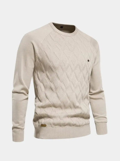 Men’s Knit Sweater – Minimalist Pullover Casual Everyday Knitwear SPECTER