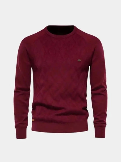 Men’s Knit Sweater – Minimalist Pullover Casual Everyday Knitwear SPECTER