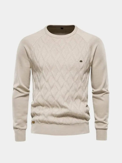 Men’s Knit Sweater – Minimalist Pullover Casual Everyday Knitwear SPECTER