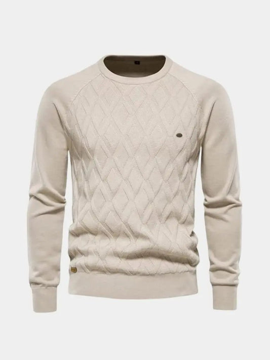 Men’s Knit Sweater – Minimalist Pullover Casual Everyday Knitwear SPECTER