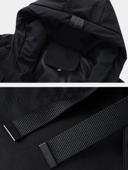 Men’s Puffer Jacket – Minimalist Long Quilted Winter Warmth SPECTER