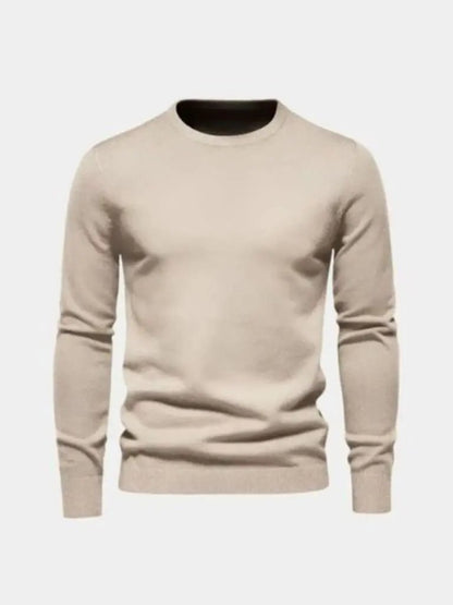 Men’s Knit Sweater – Minimalist Pullover Crosss Casual Everyday Knitwear SPECTER