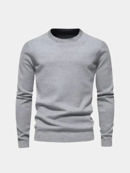 Men’s Knit Sweater – Minimalist Pullover Crosss Casual Everyday Knitwear SPECTER
