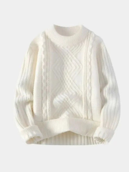 Men’s Knit Sweater – Minimalist Textured Casual Everyday Knitwear SPECTER