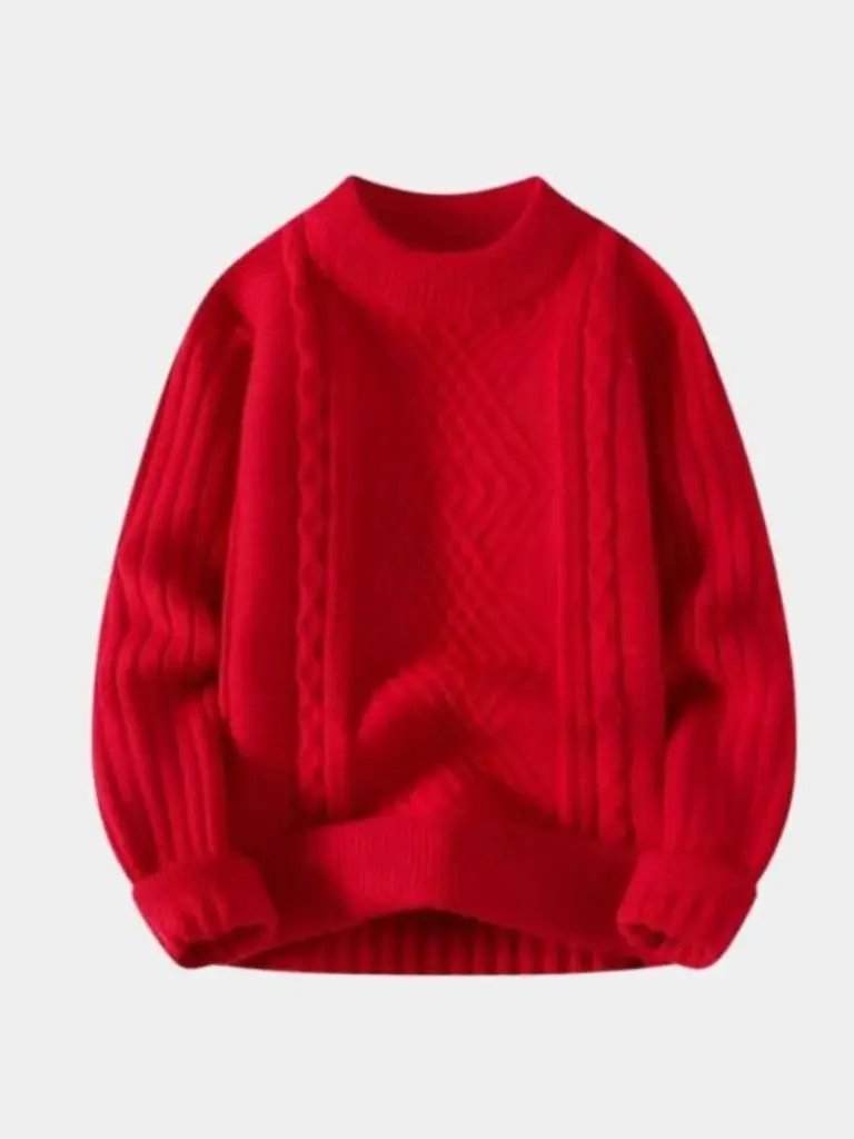 Men’s Knit Sweater – Minimalist Textured Casual Everyday Knitwear SPECTER