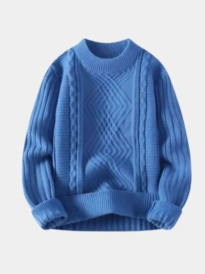 Men’s Knit Sweater – Minimalist Textured Casual Everyday Knitwear SPECTER