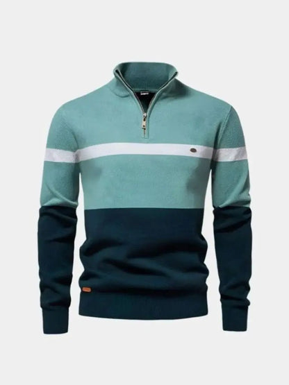 Men’s Knit Sweater – Quarter Zip Jumper Casual Everyday Knitwear SPECTER