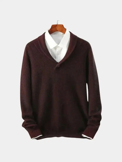 Men’s Cashmere Sweater – Soft Haven Soft Luxury Knit SPECTER
