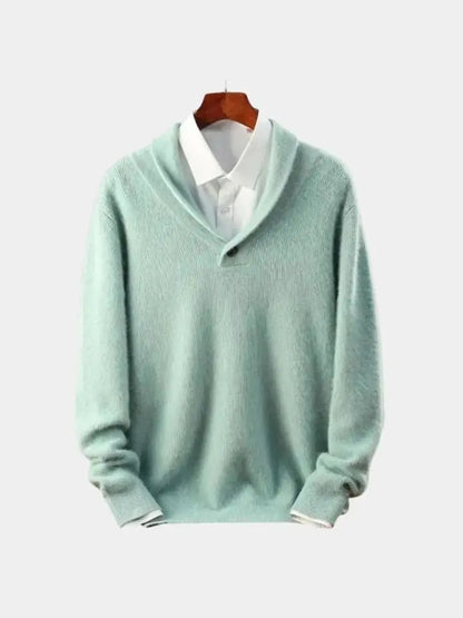 Men’s Cashmere Sweater – Soft Haven Soft Luxury Knit SPECTER