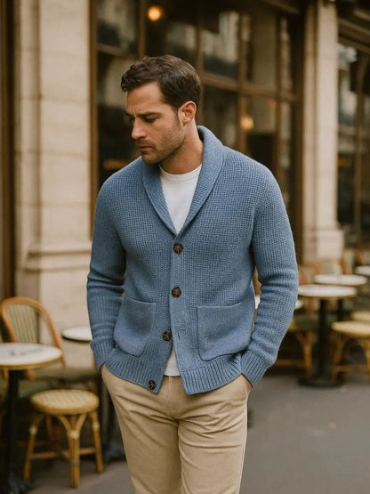 Men’s Cardigan Sweater – Sophisticated Casual Everyday Knitwear SPECTER