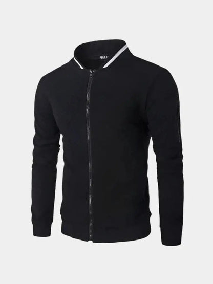 Men’s Bomber Jacket – Textured Minimalist Streetwear Modern Streetwear Fit SPECTER
