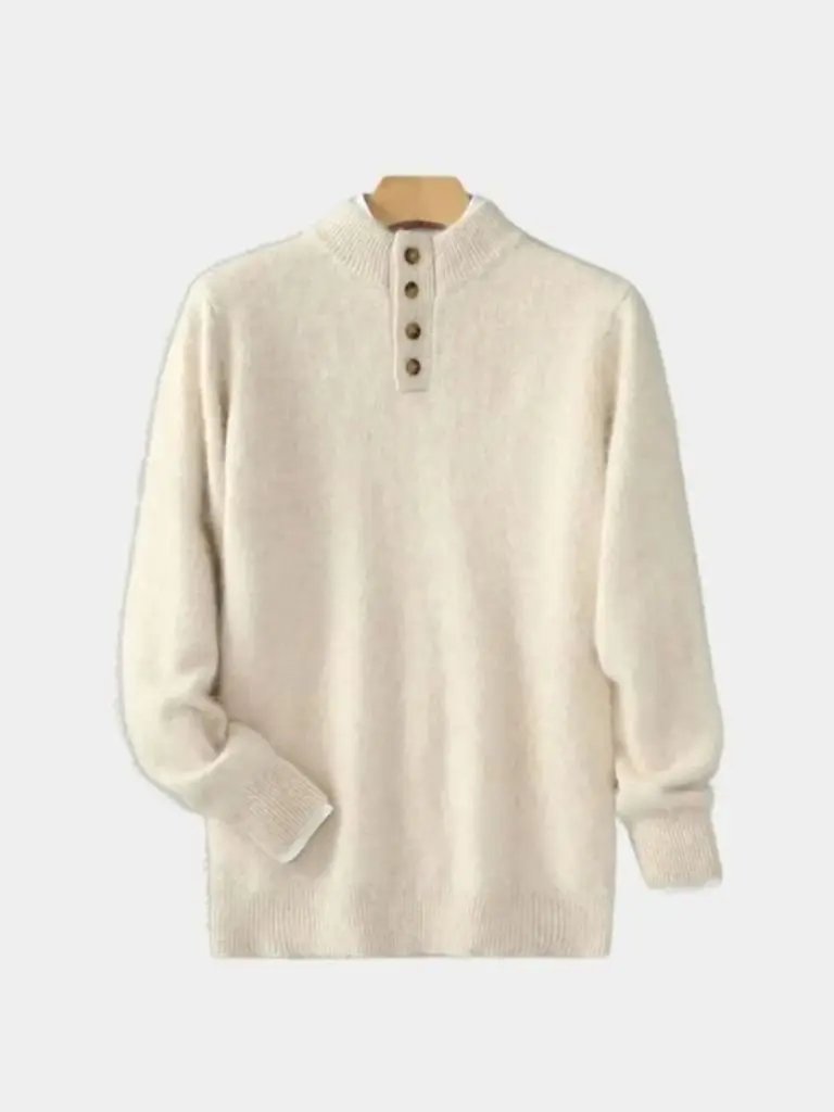 Men’s Cashmere Sweater – Timeless Luxe Pullover Soft Luxury Knit SPECTER