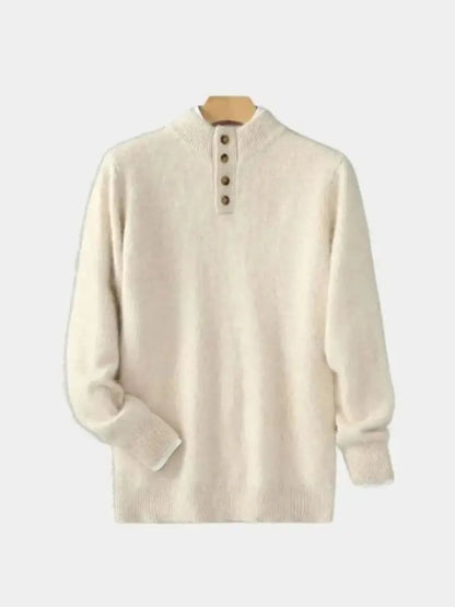 Men’s Cashmere Sweater – Timeless Luxe Pullover Soft Luxury Knit SPECTER