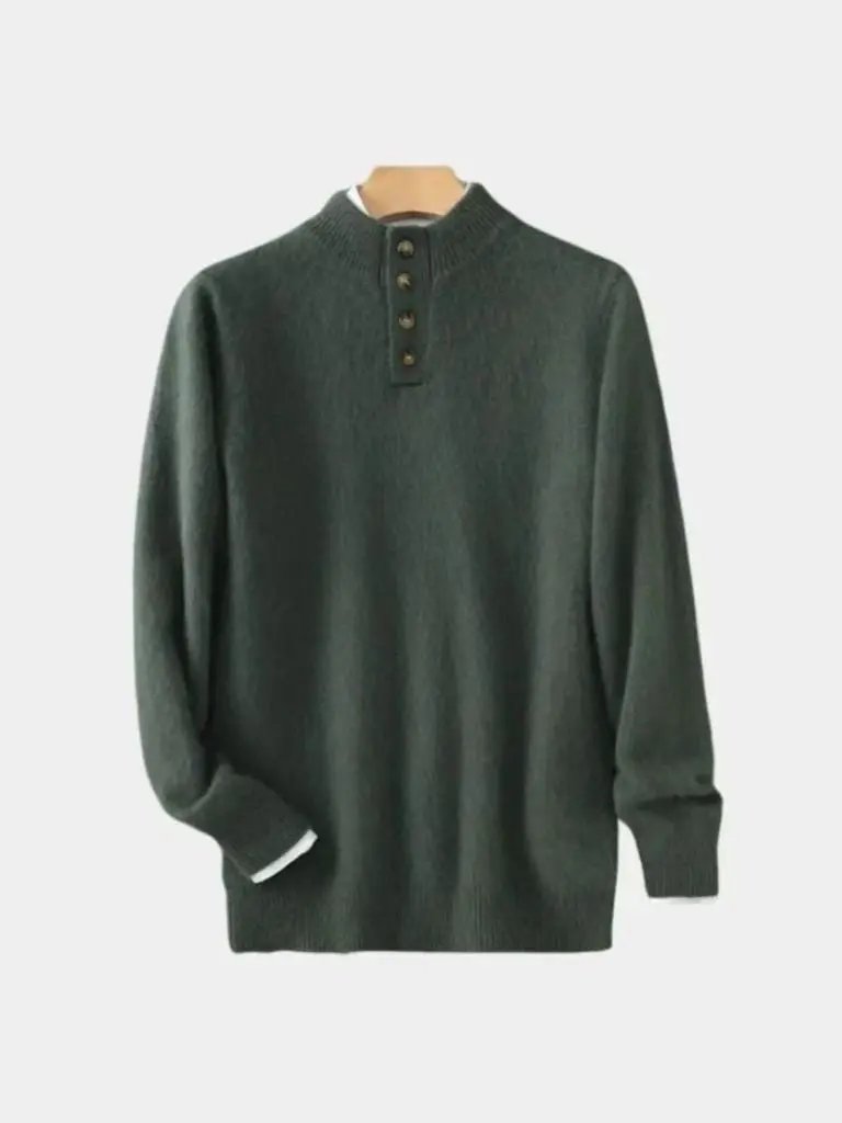 Men’s Cashmere Sweater – Timeless Luxe Pullover Soft Luxury Knit SPECTER