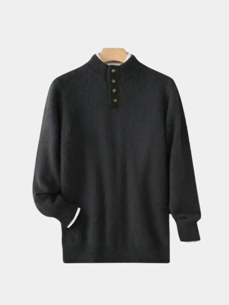 Men’s Cashmere Sweater – Timeless Luxe Pullover Soft Luxury Knit SPECTER