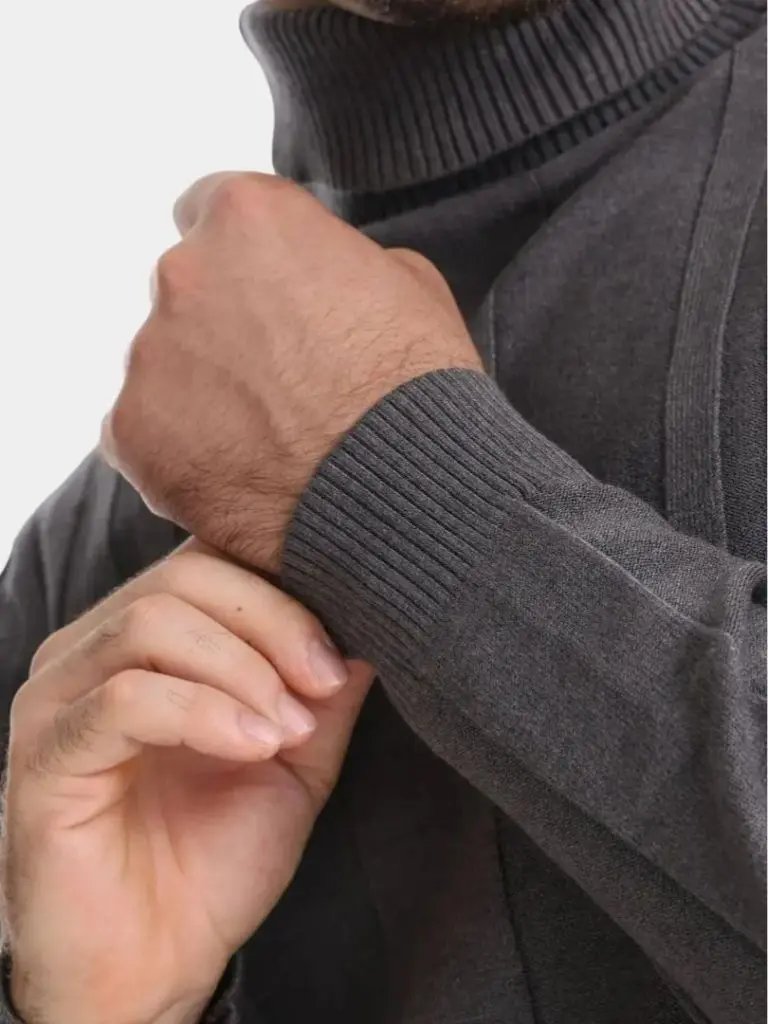 Men’s Knit Knit Sweater – Turtleneck Knitwear Pullover Casual Everyday Knitwear SPECTER