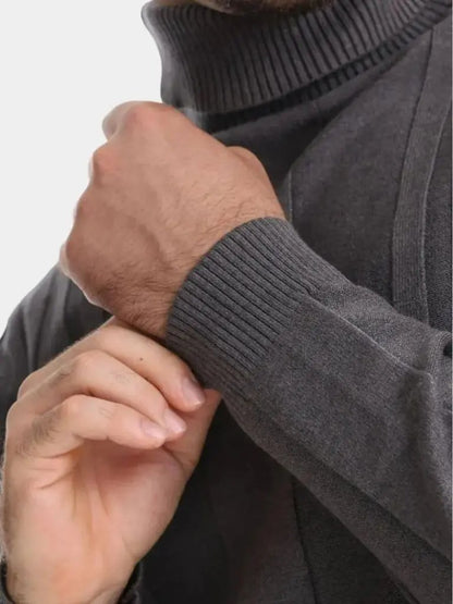 Men’s Knit Knit Sweater – Turtleneck Knitwear Pullover Casual Everyday Knitwear SPECTER