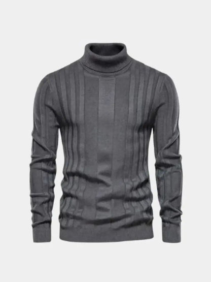 Men’s Knit Knit Sweater – Turtleneck Knitwear Pullover Casual Everyday Knitwear SPECTER