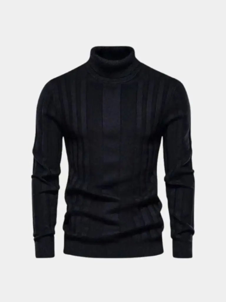 Men’s Knit Knit Sweater – Turtleneck Knitwear Pullover Casual Everyday Knitwear SPECTER