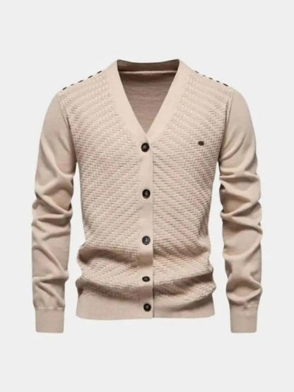 Men’s Knit Cardigan Sweater – Neck Knitwear Casual Everyday Knitwear SPECTER