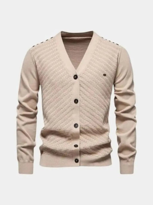 Men’s Knit Cardigan Sweater – Neck Knitwear Casual Everyday Knitwear SPECTER