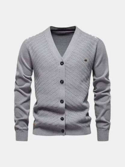 Men’s Knit Cardigan Sweater – Neck Knitwear Casual Everyday Knitwear SPECTER