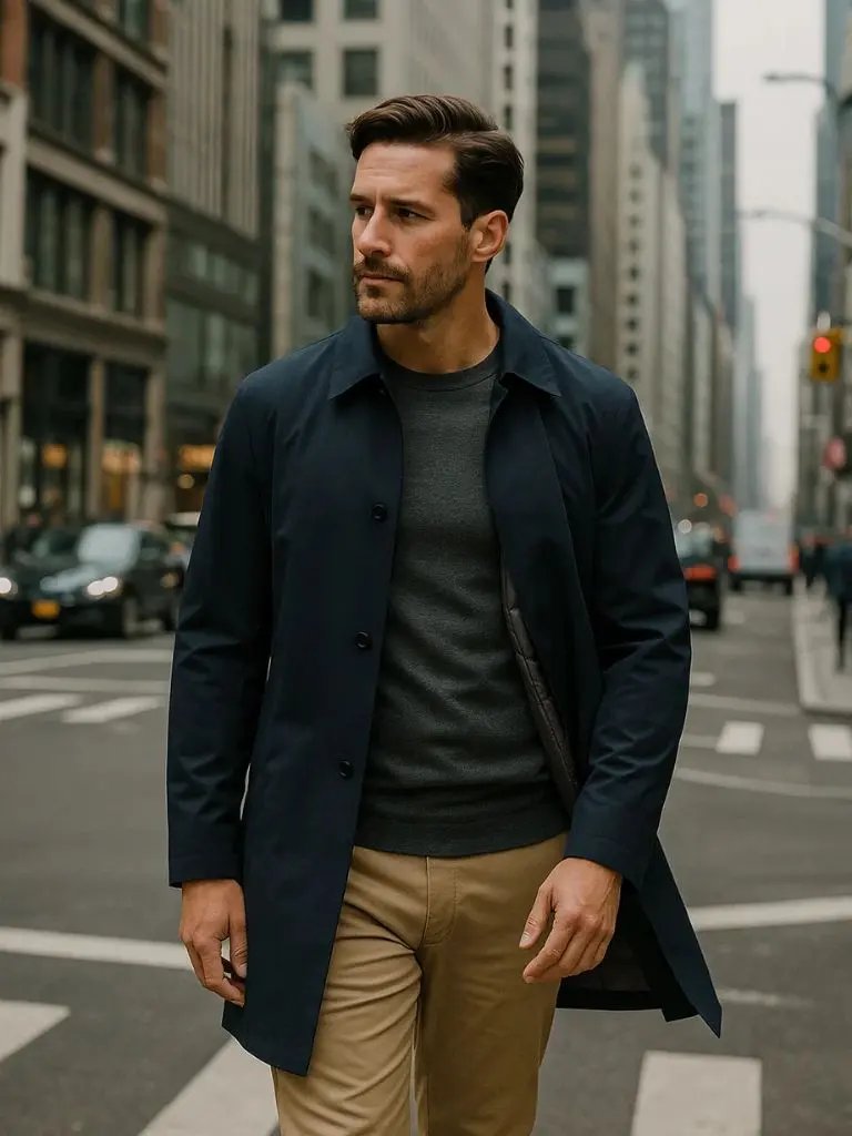 Men’s Overcoat – Wool Classic Winter Style SPECTER